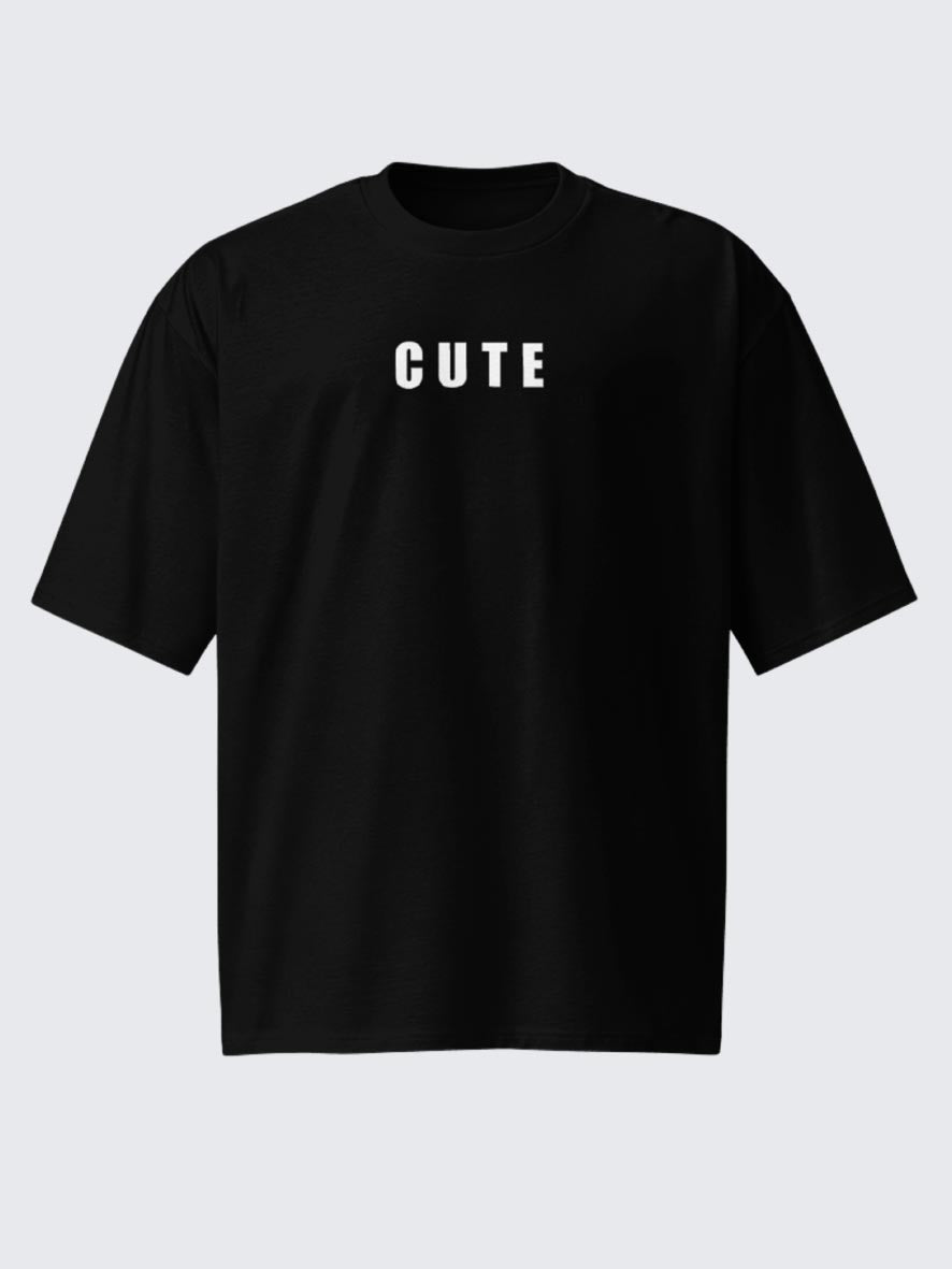 Cute Oversize Black T-Shirt